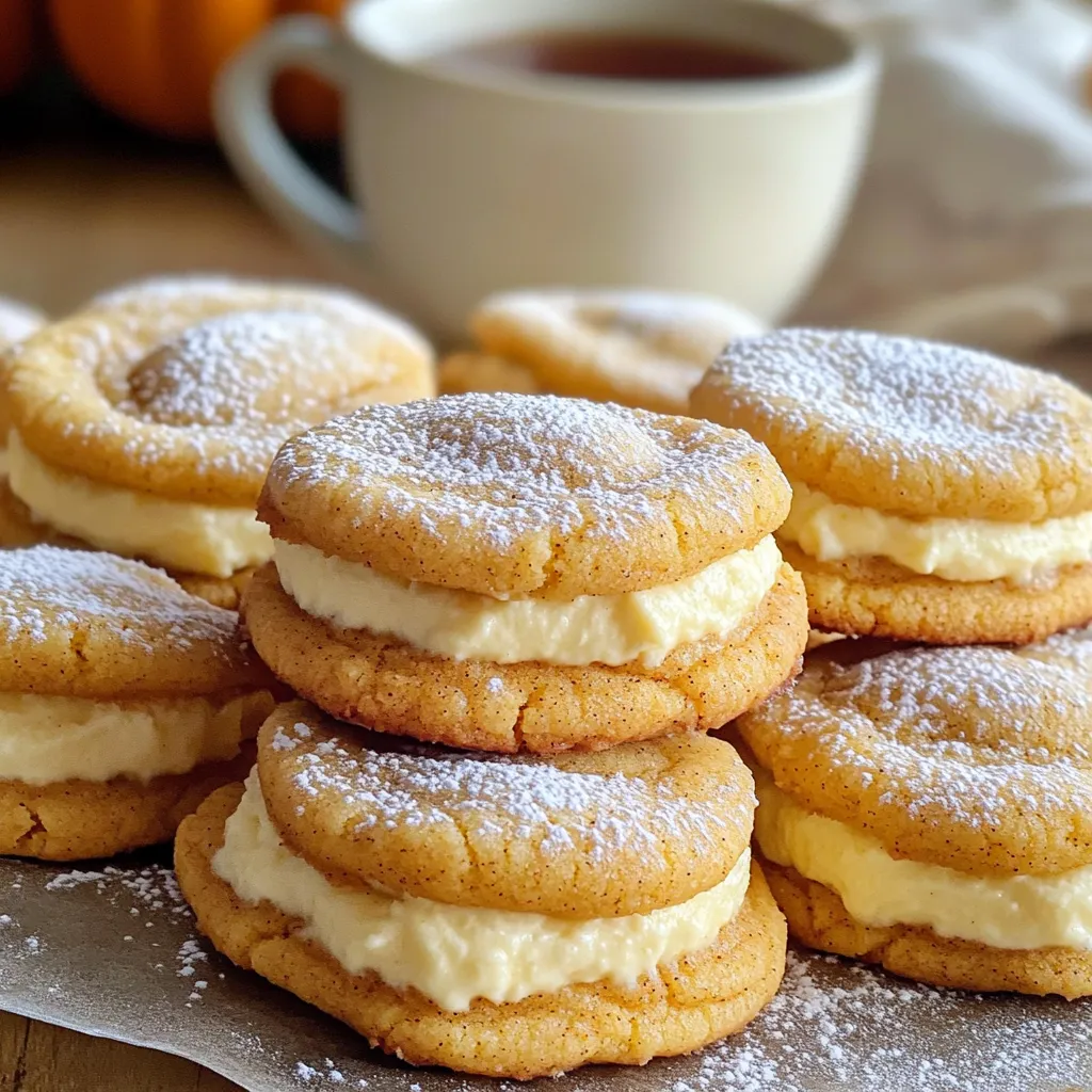 Pumpkin Spice Cheesecake Stuffed Cookies Delight