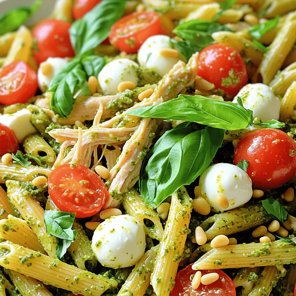 Chicken Pesto Pasta Salad Fresh and Flavorful Dish
