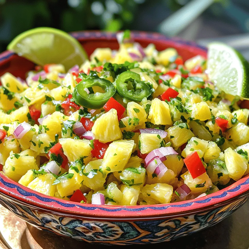Fresh Pineapple Salsa Zesty and Flavorful Dish