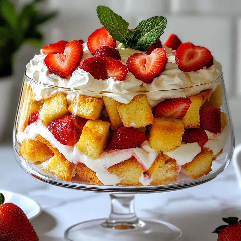 Strawberry Shortcake Trifle Delightful and Easy Treat