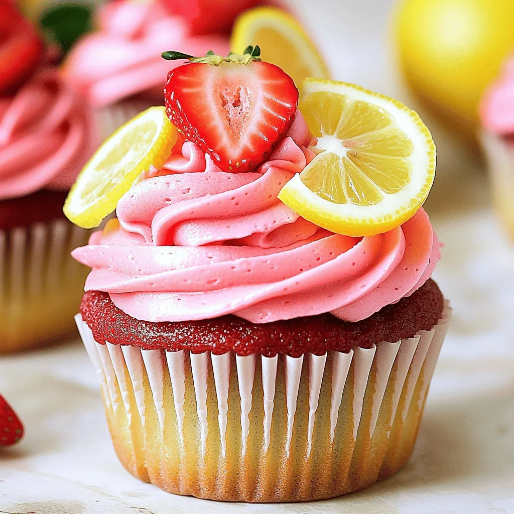 Strawberry Lemonade Cupcakes Delightful and Sweet Treat