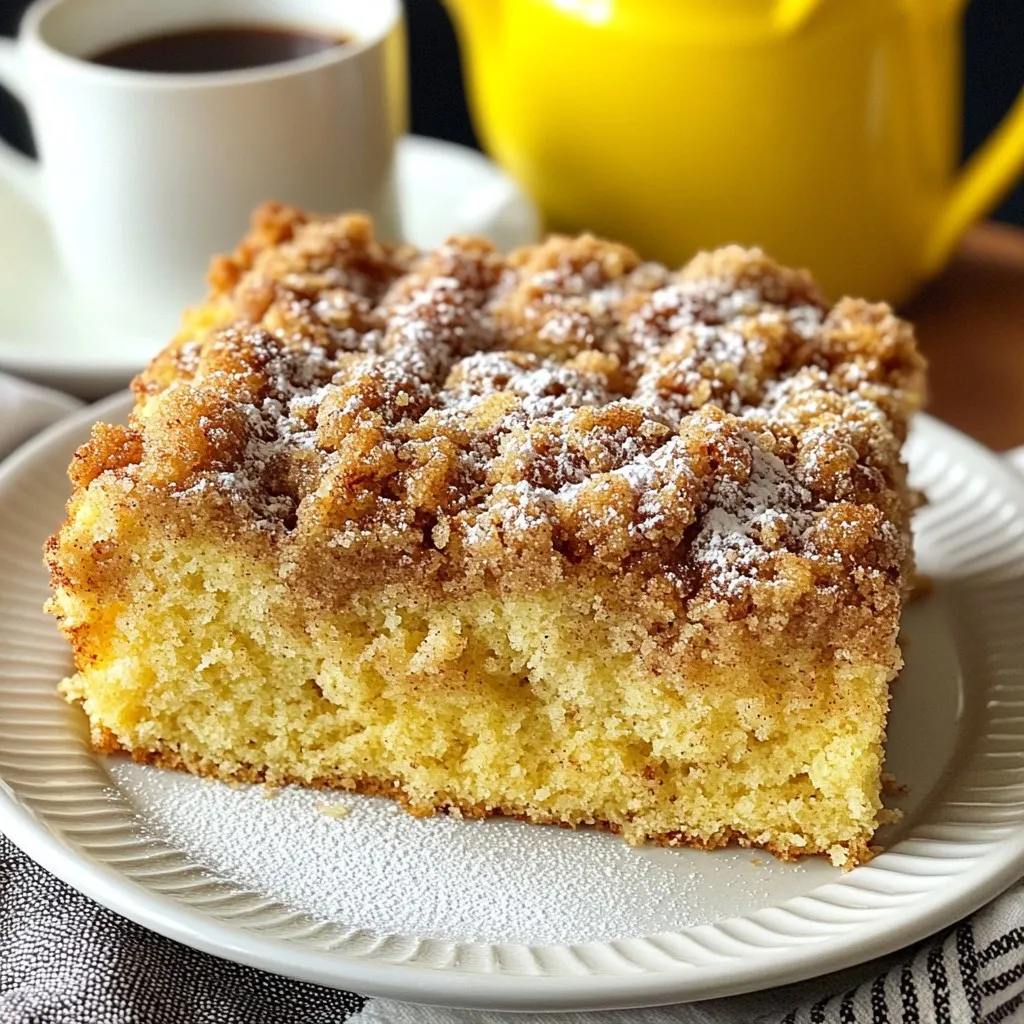 Cinnamon Streusel Coffee Cake Simple and Delicious Treat