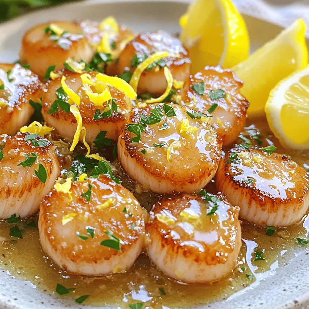 Garlic Lemon Butter Scallops Tasty Seafood Delight