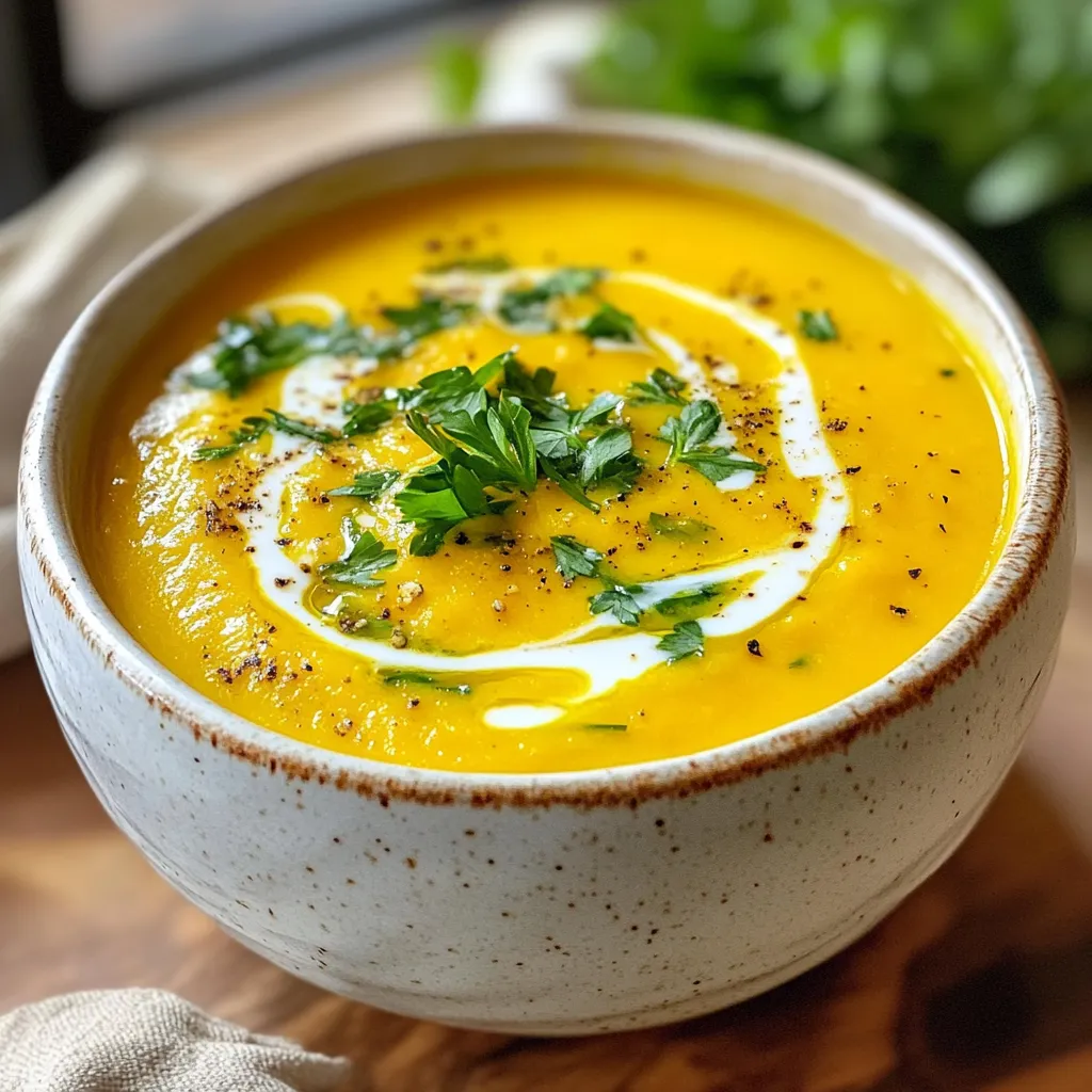 Roasted Garlic Pumpkin Soup Just Perfect for Fall
