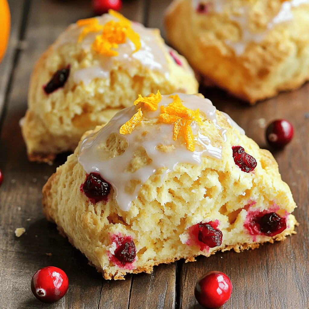 Orange Cranberry Scones Bakery Fresh and Flavorful Treat
