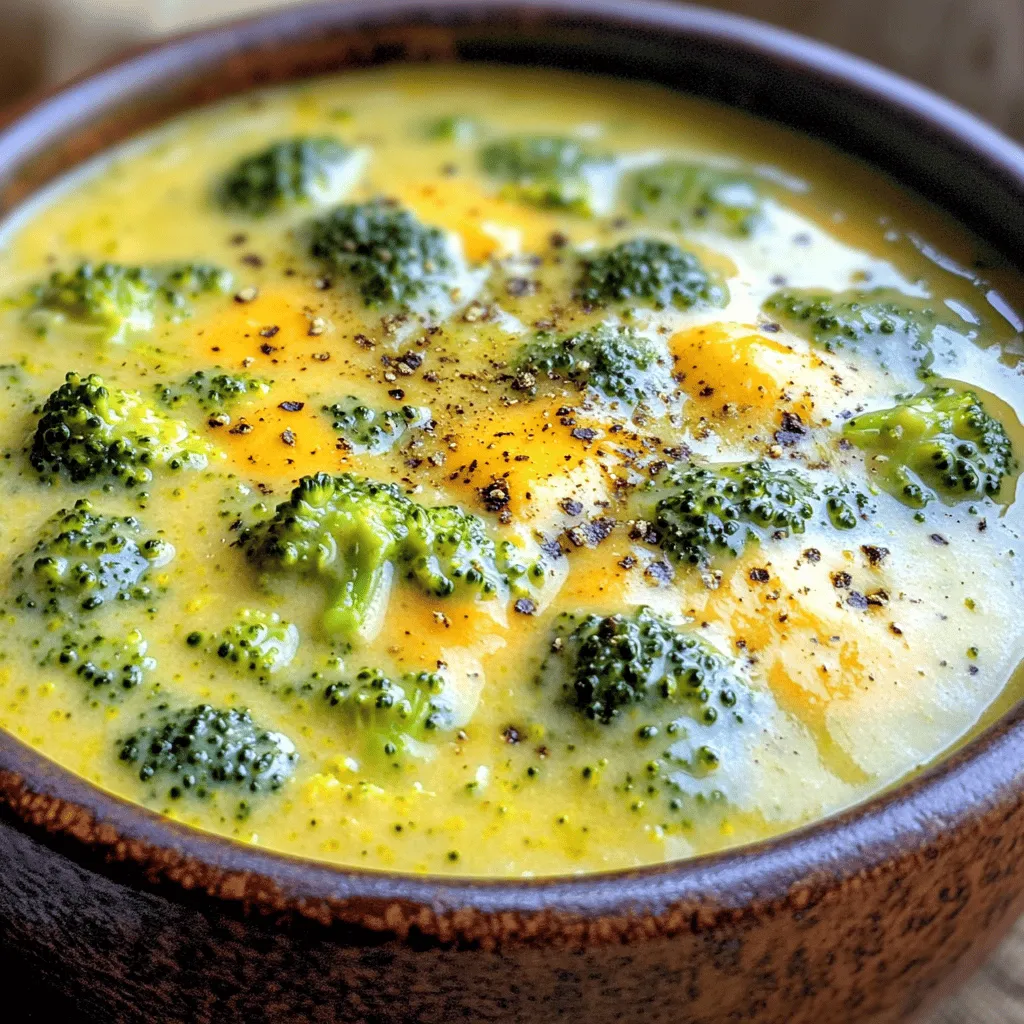 Creamy Broccoli Cheddar Soup Flavorful Comfort Dish