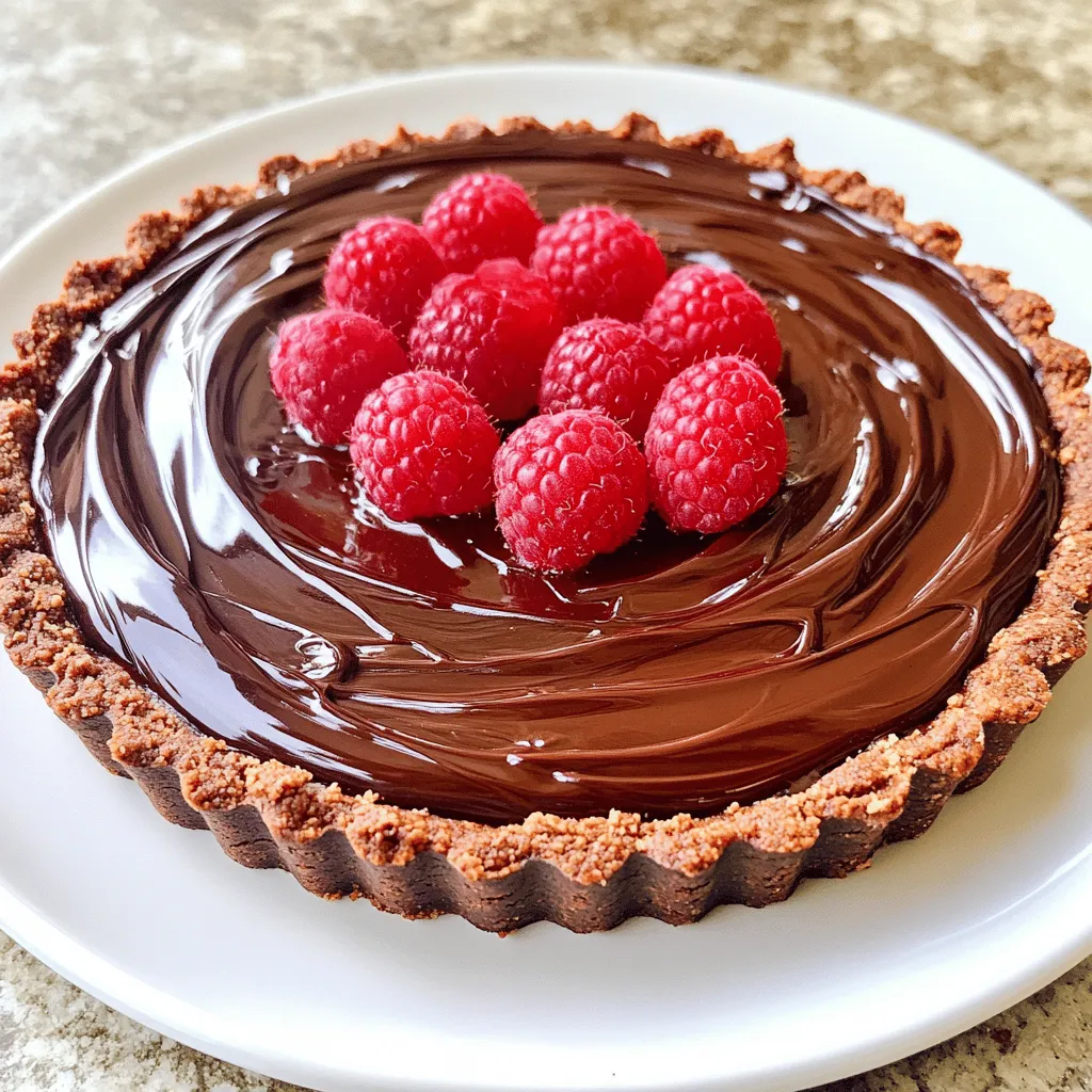 No Bake Raspberry Chocolate Tart Simple Delight