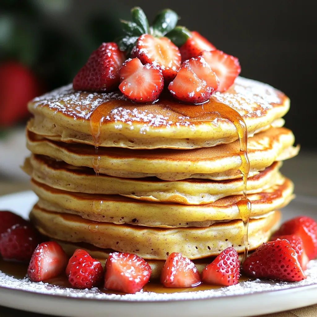 Strawberry Banana Protein Pancakes Easy and Tasty Recipe