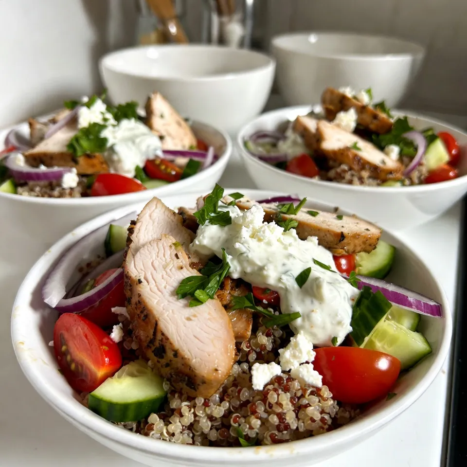 Greek Chicken Gyro Bowls Flavorful and Simple Recipe