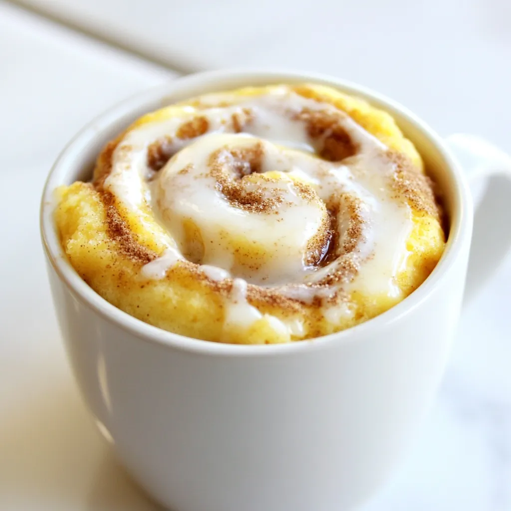 Cinnamon Roll Mug Cake Quick and Tasty Delight