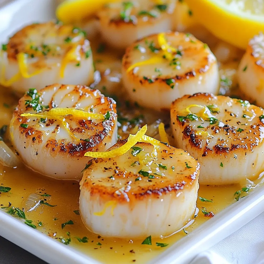 Lemon Butter Scallops Savory and Easy Delight