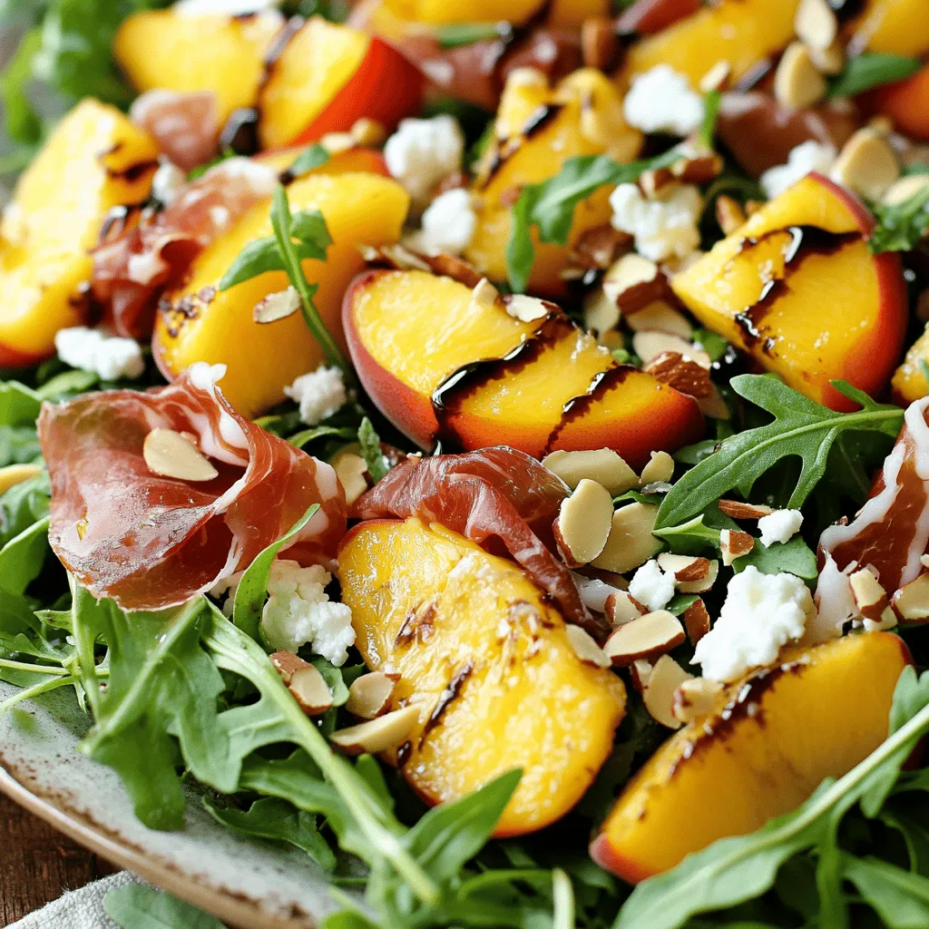 Peach and Prosciutto Salad Fresh and Flavorful Dish