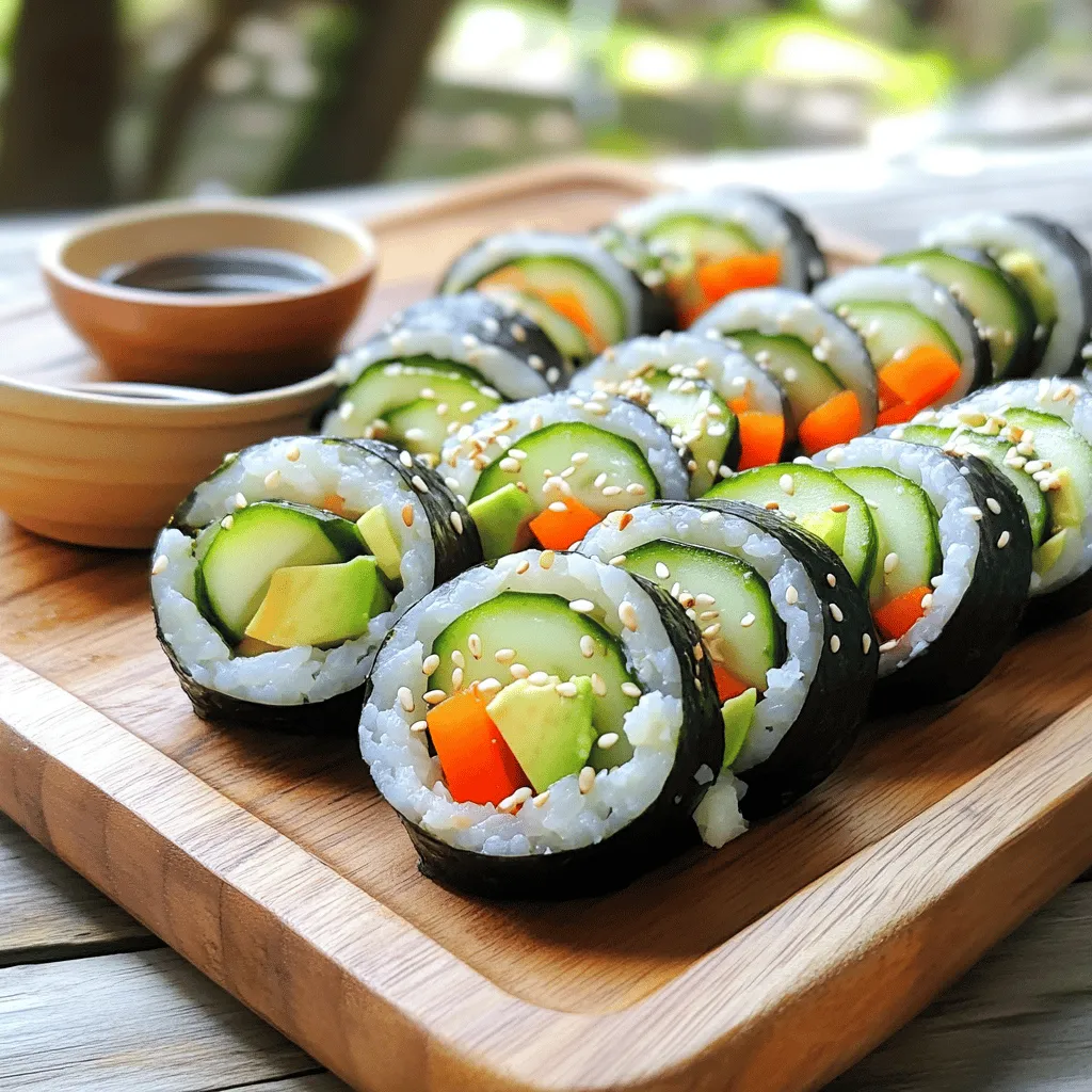 Easy Veggie Sushi Rolls Simple and Quick Recipe