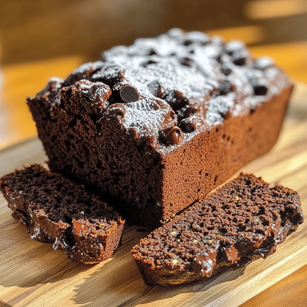 Healthy Chocolate Zucchini Bread Tasty and Moist Treat