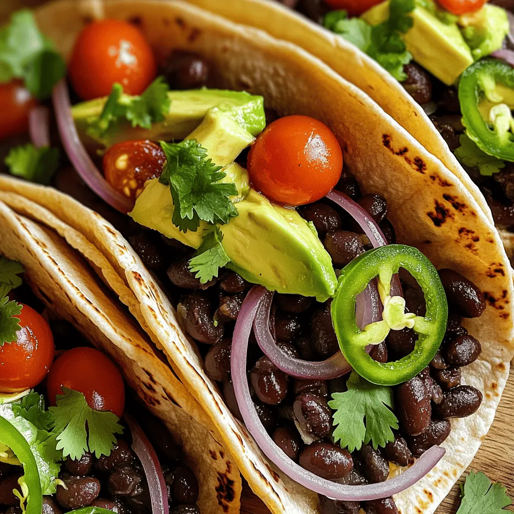 Spicy Black Bean Tacos Flavorful and Easy Recipe