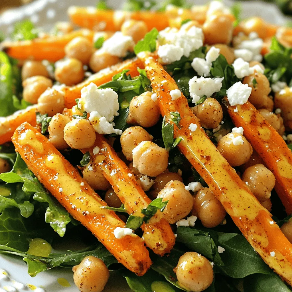 Roasted Carrot and Chickpea Salad Flavorful Delight