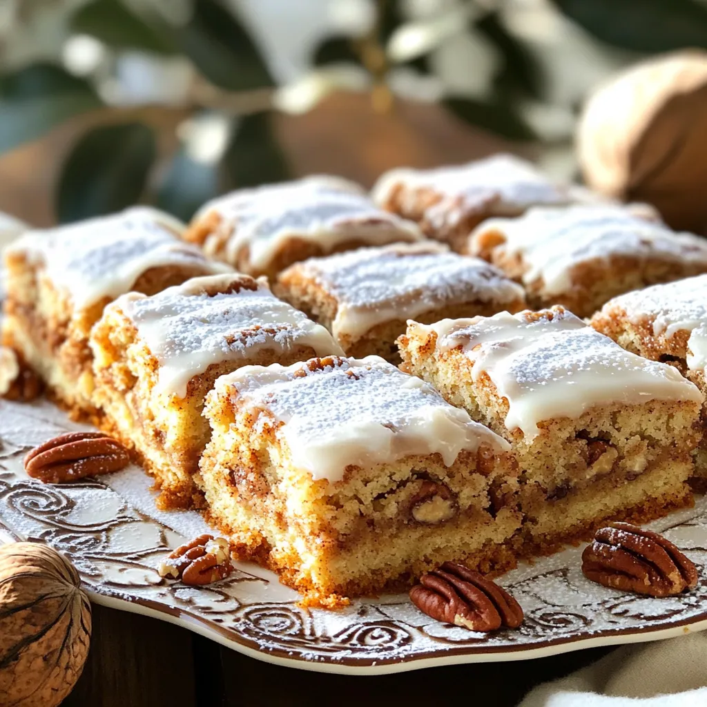 Bakery-Style Cinnamon Pecan Coffee Cake Delight