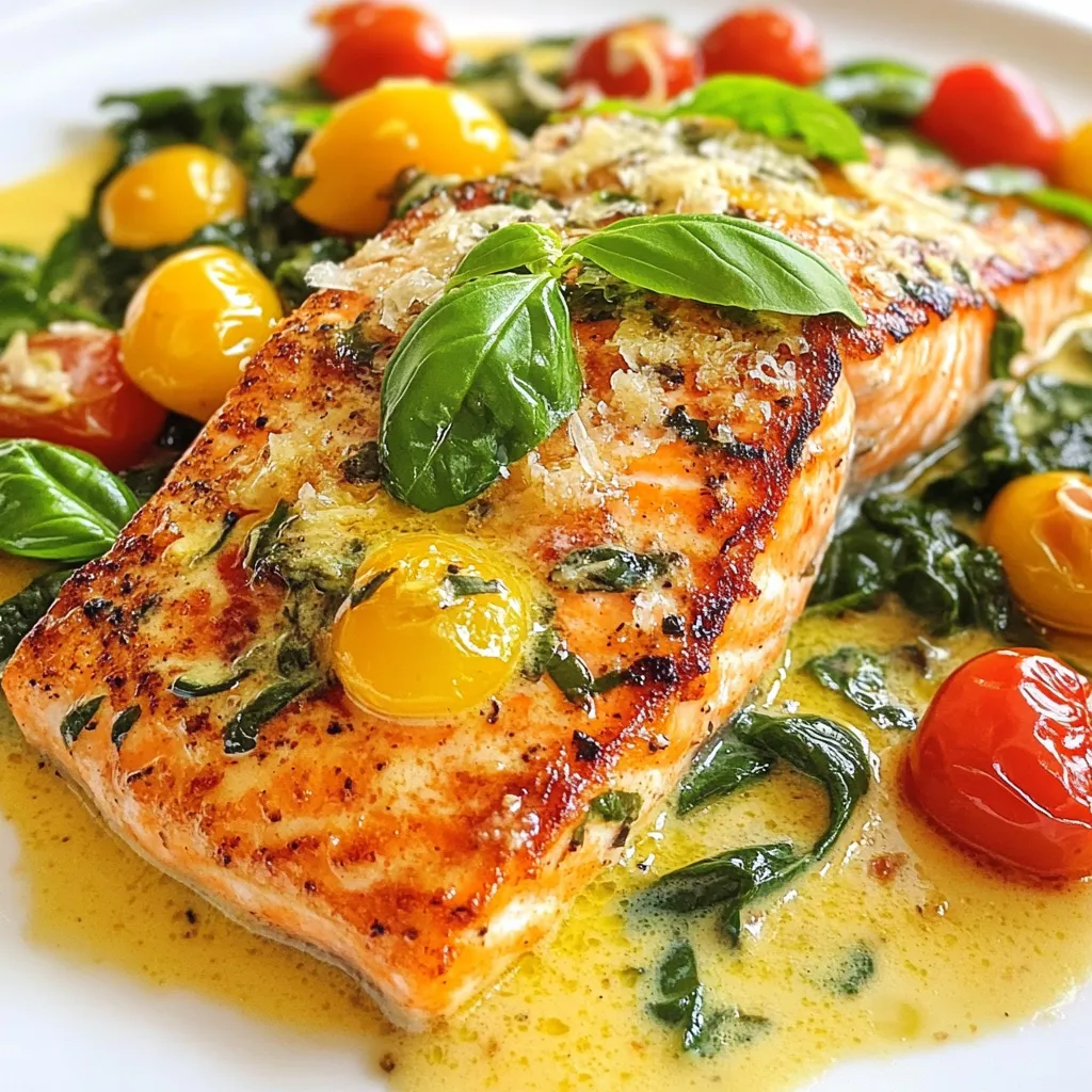 Creamy Garlic Tuscan Salmon Rich and Flavorful Meal