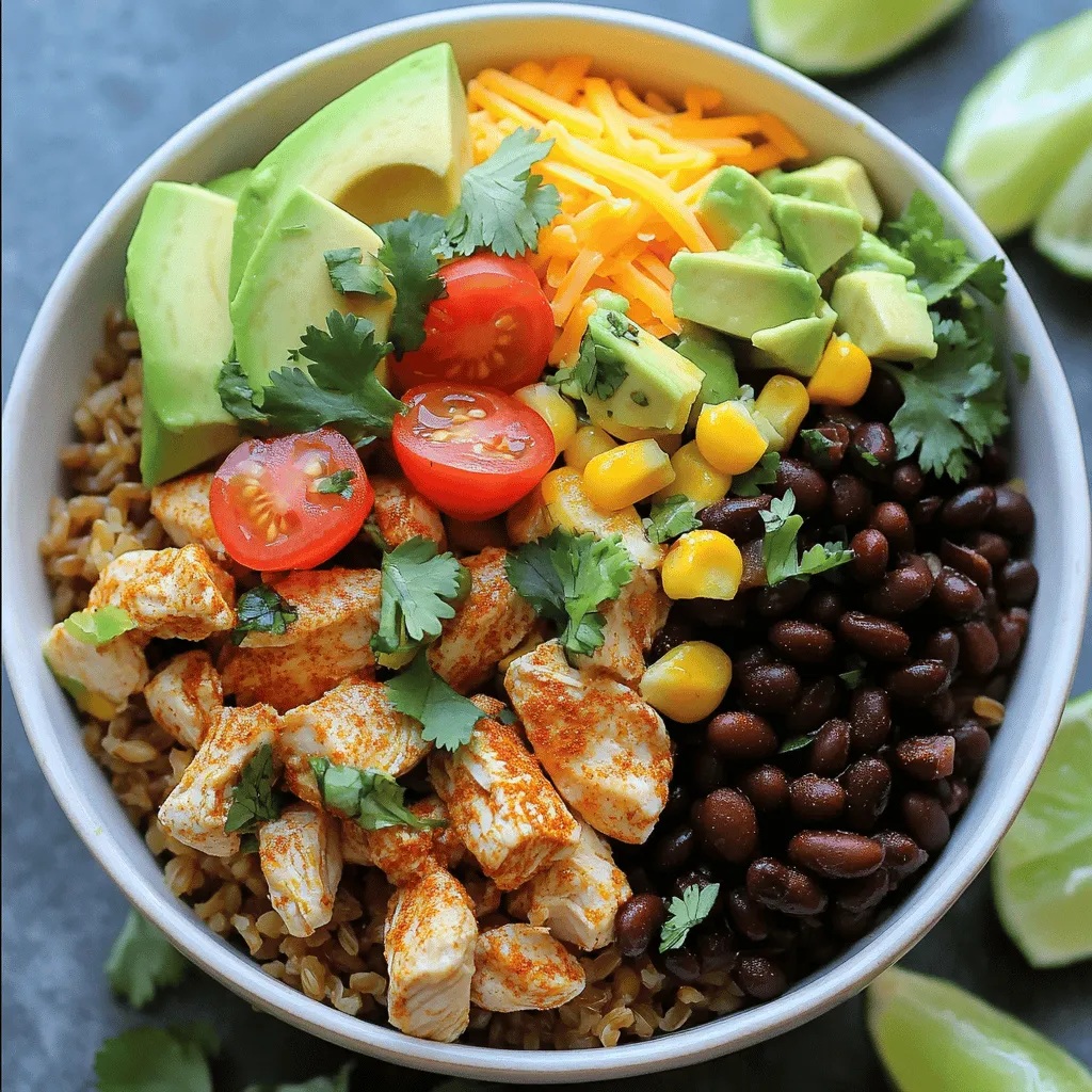 Easy Chicken Burrito Bowls Quick and Tasty Meal