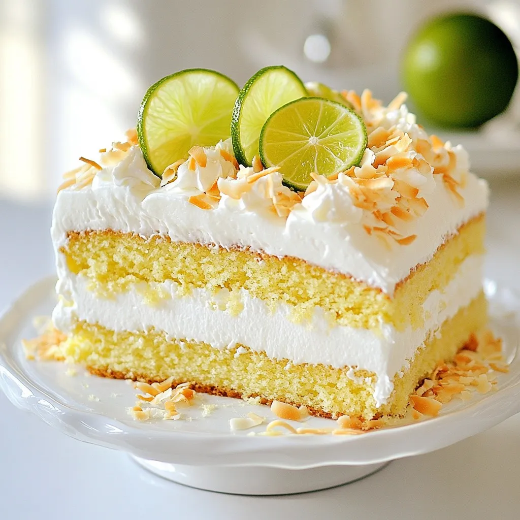 Coconut Lime Cake Delightful and Refreshing Recipe