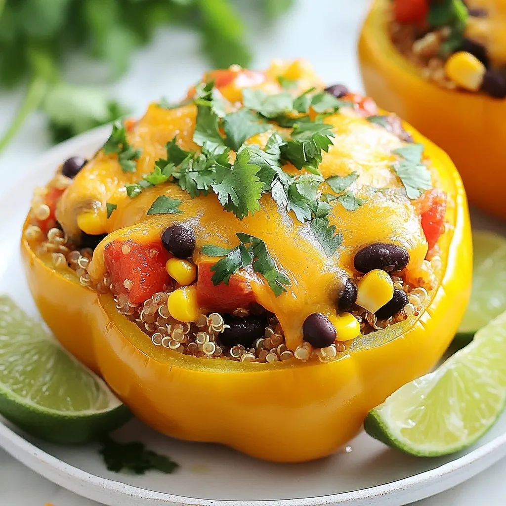 Tex-Mex Quinoa Stuffed Peppers Flavorful and Satisfying