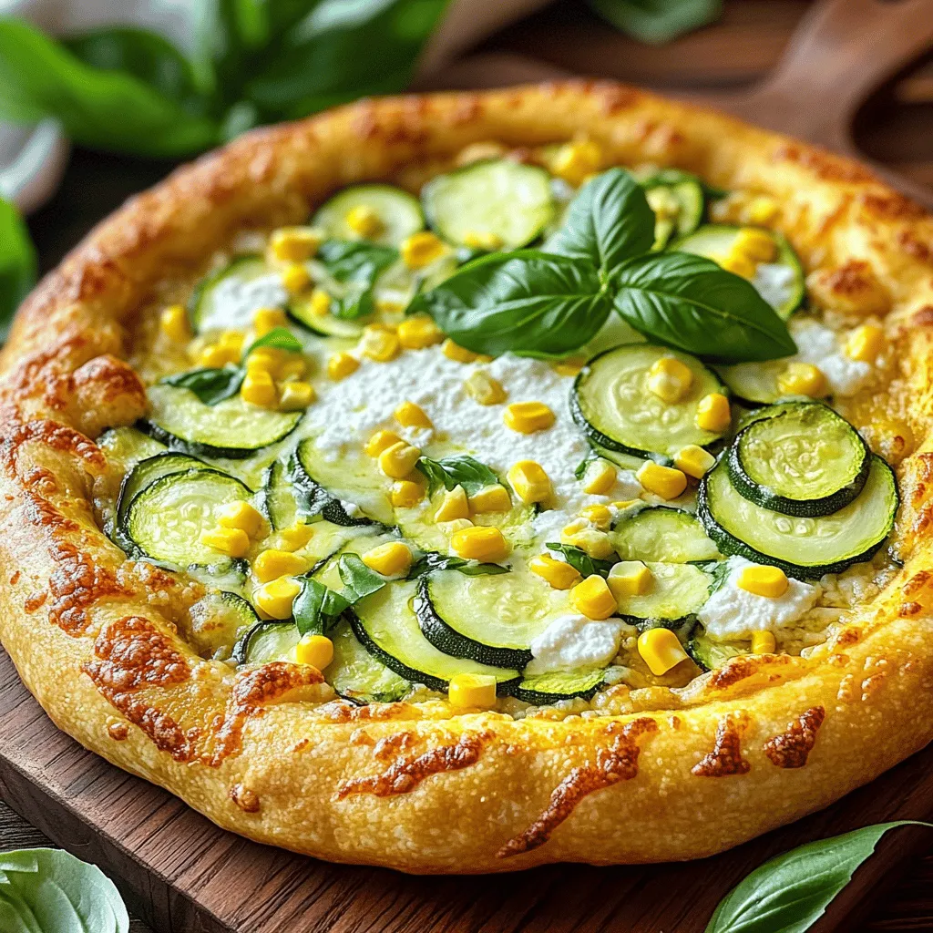 Zucchini Corn Pizza Flavorful and Simple Delight