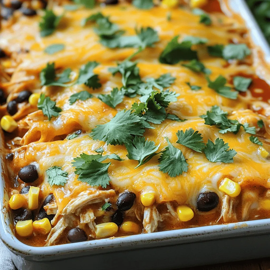 Easy Chicken Enchilada Casserole Simple Family Meal