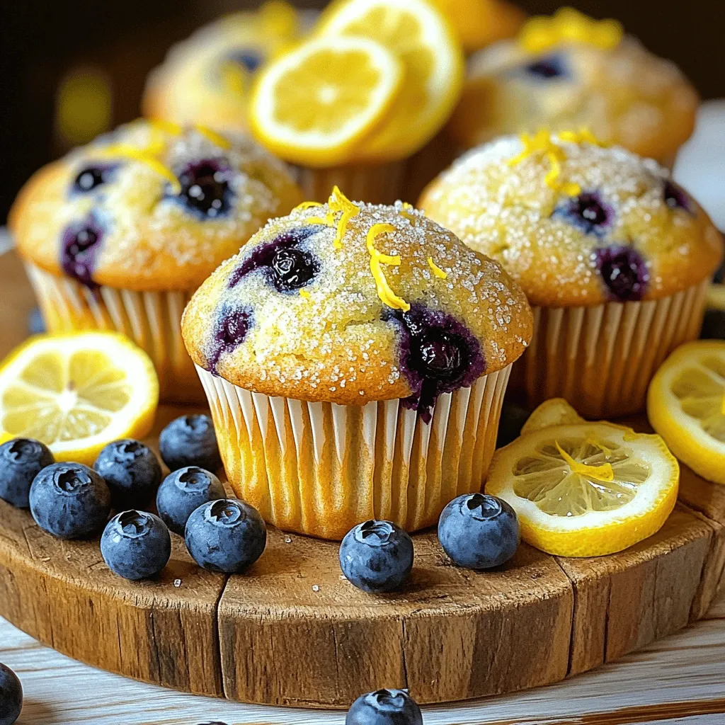 Lemon Blueberry Muffins Flavorful and Easy Delight