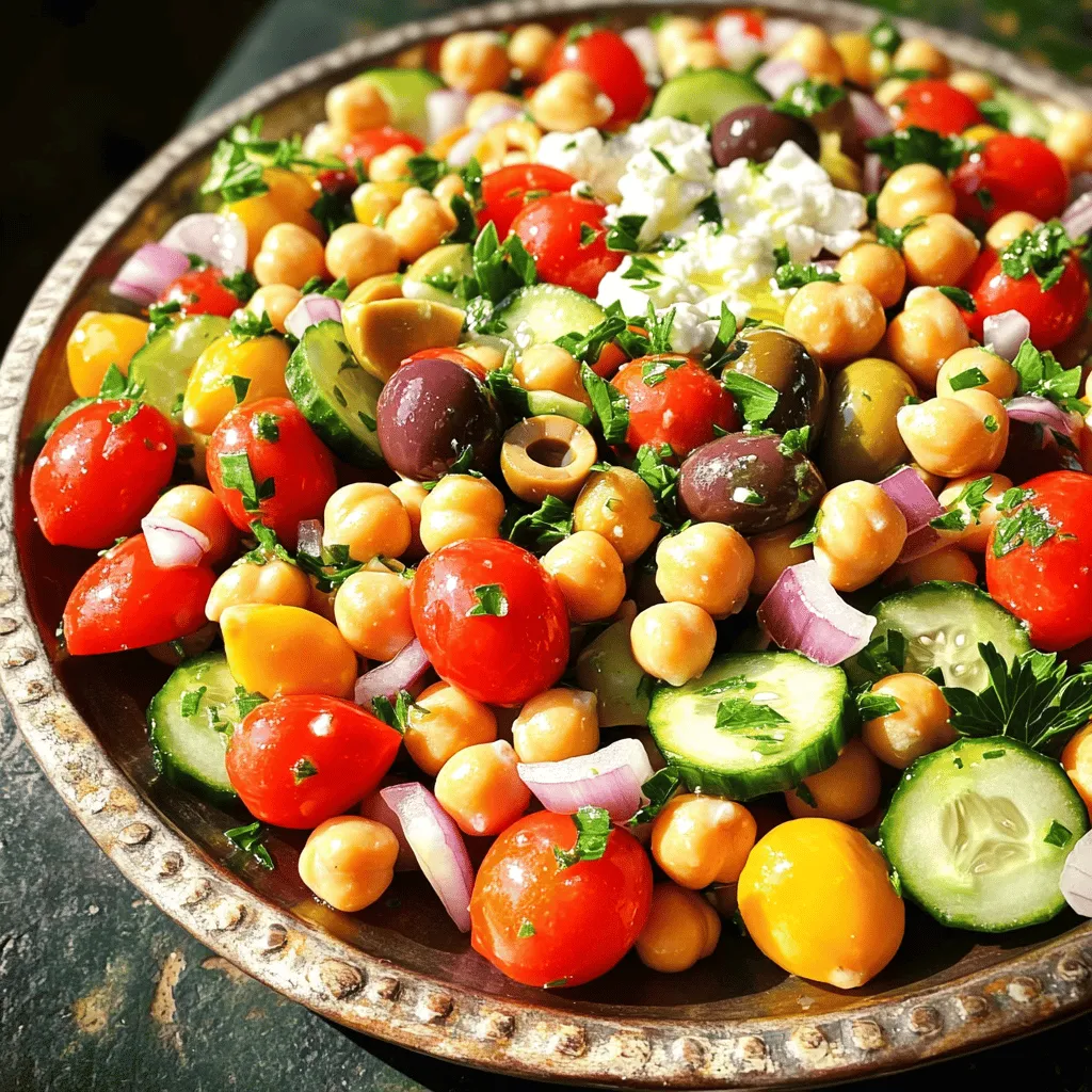 Mediterranean Chickpea Salad Fresh and Flavorful Dish