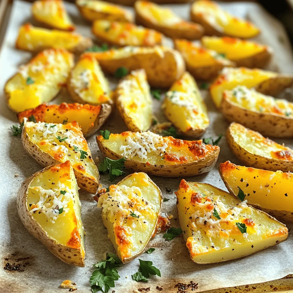 Garlic Parmesan Potato Wedges Crispy and Flavorful Treat