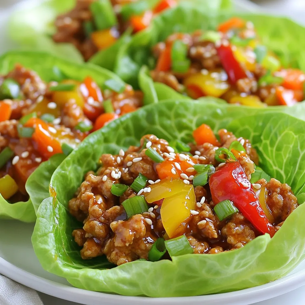 Teriyaki Chicken Lettuce Cups Flavorful and Fresh Dish