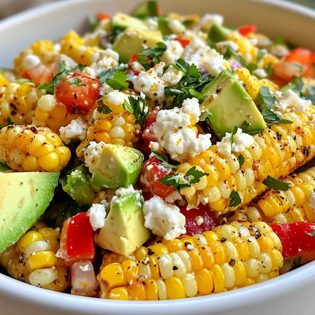 Mexican Street Corn Salad Fresh and Flavorful Dish