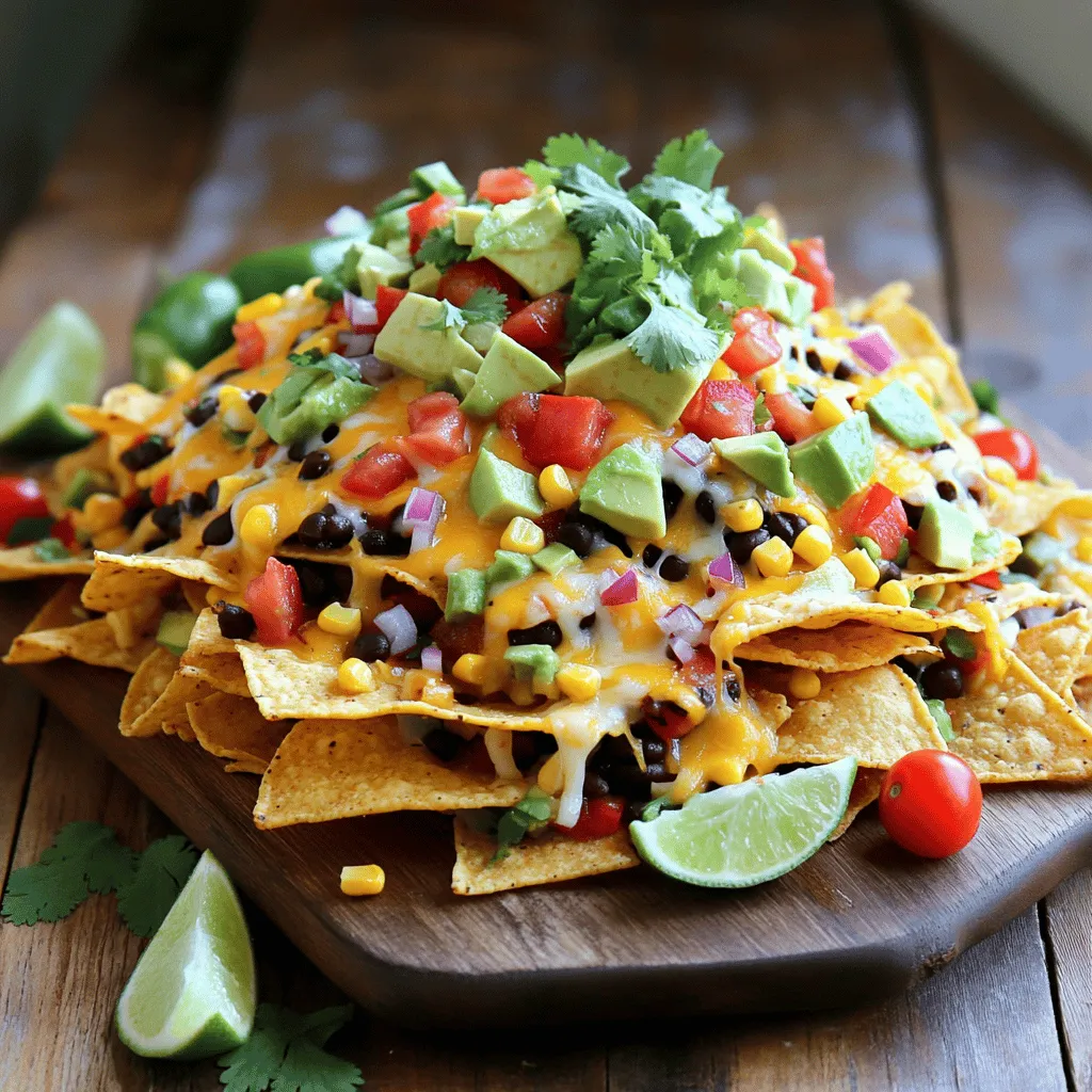Loaded Veggie Nachos Flavorful and Tasty Dish