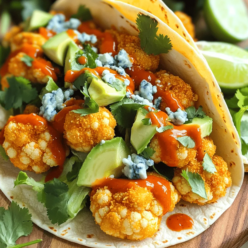 Buffalo Cauliflower Tacos Flavor-Packed and Easy Recipe