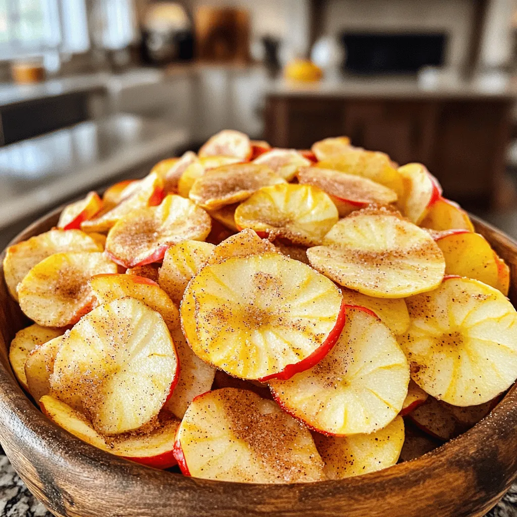 Baked Cinnamon Apple Chips Crunchy and Delicious Snack
