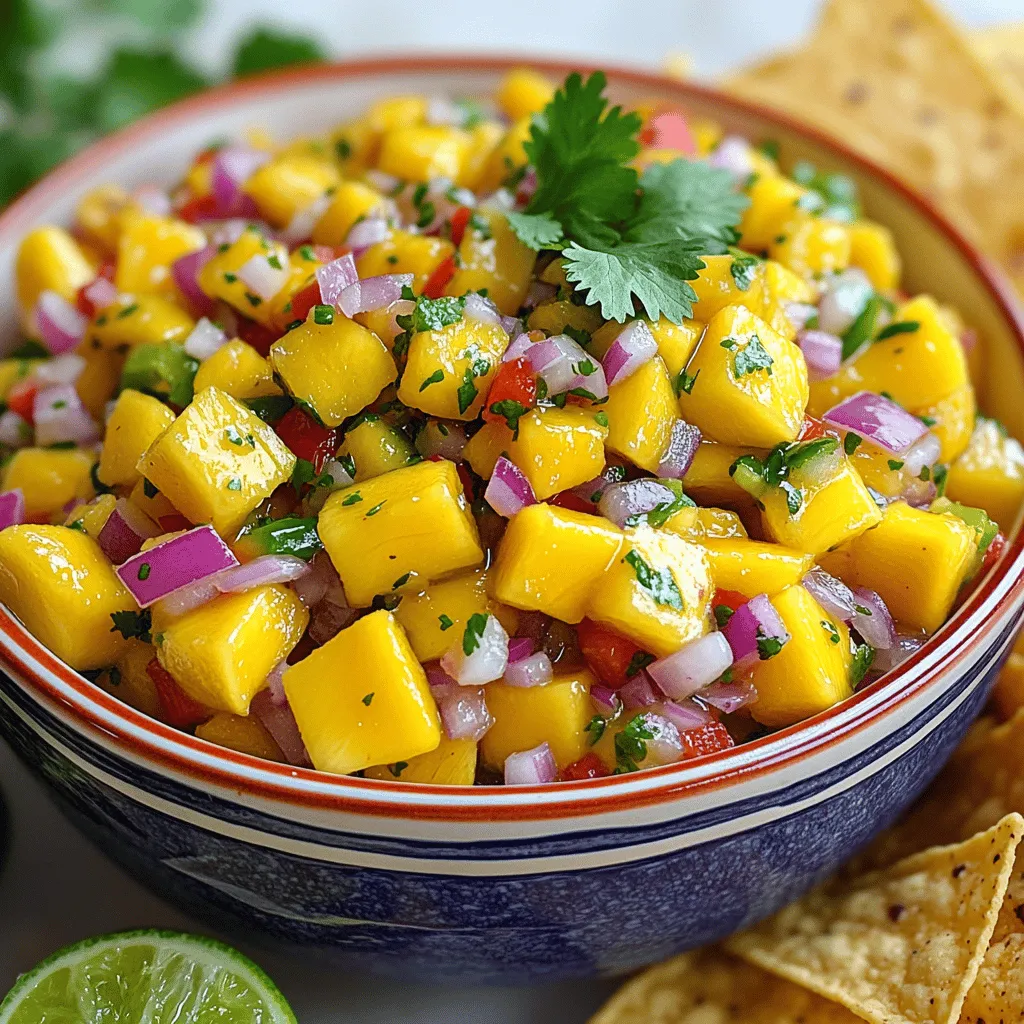 Sweet and Spicy Mango Salsa Tasty and Bright Flavor