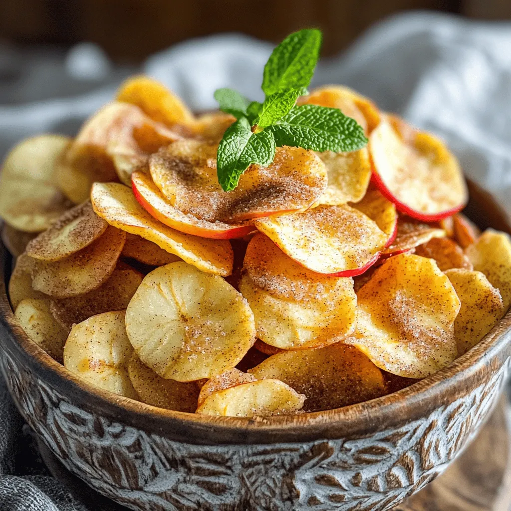 Air Fryer Cinnamon Apple Chips Crunchy and Sweet Snack