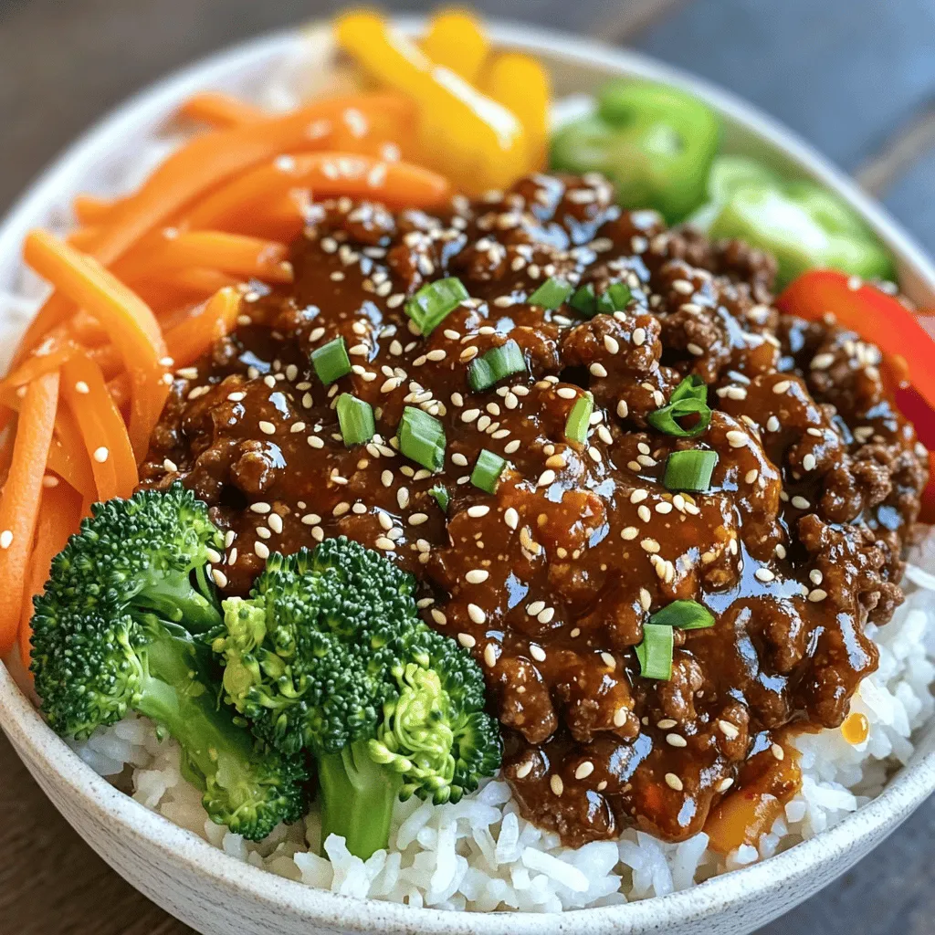 Spicy Korean Beef Bowls Flavorful Quick Weeknight Meal