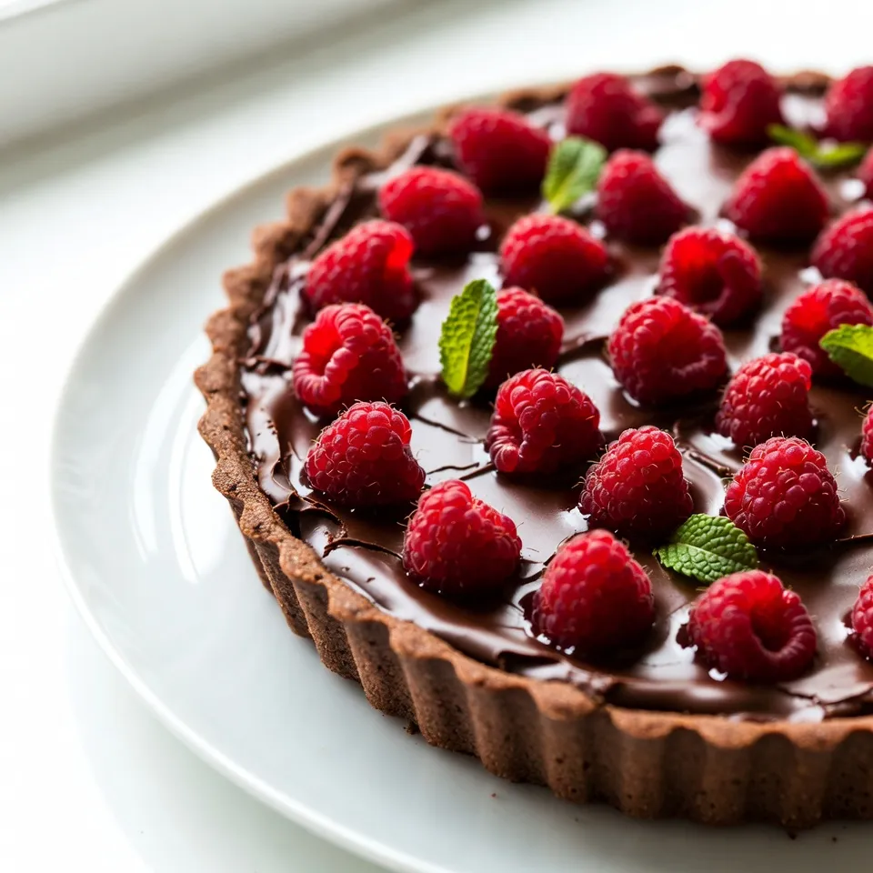Raspberry Chocolate Ganache Tart Delightful Dessert Recipe