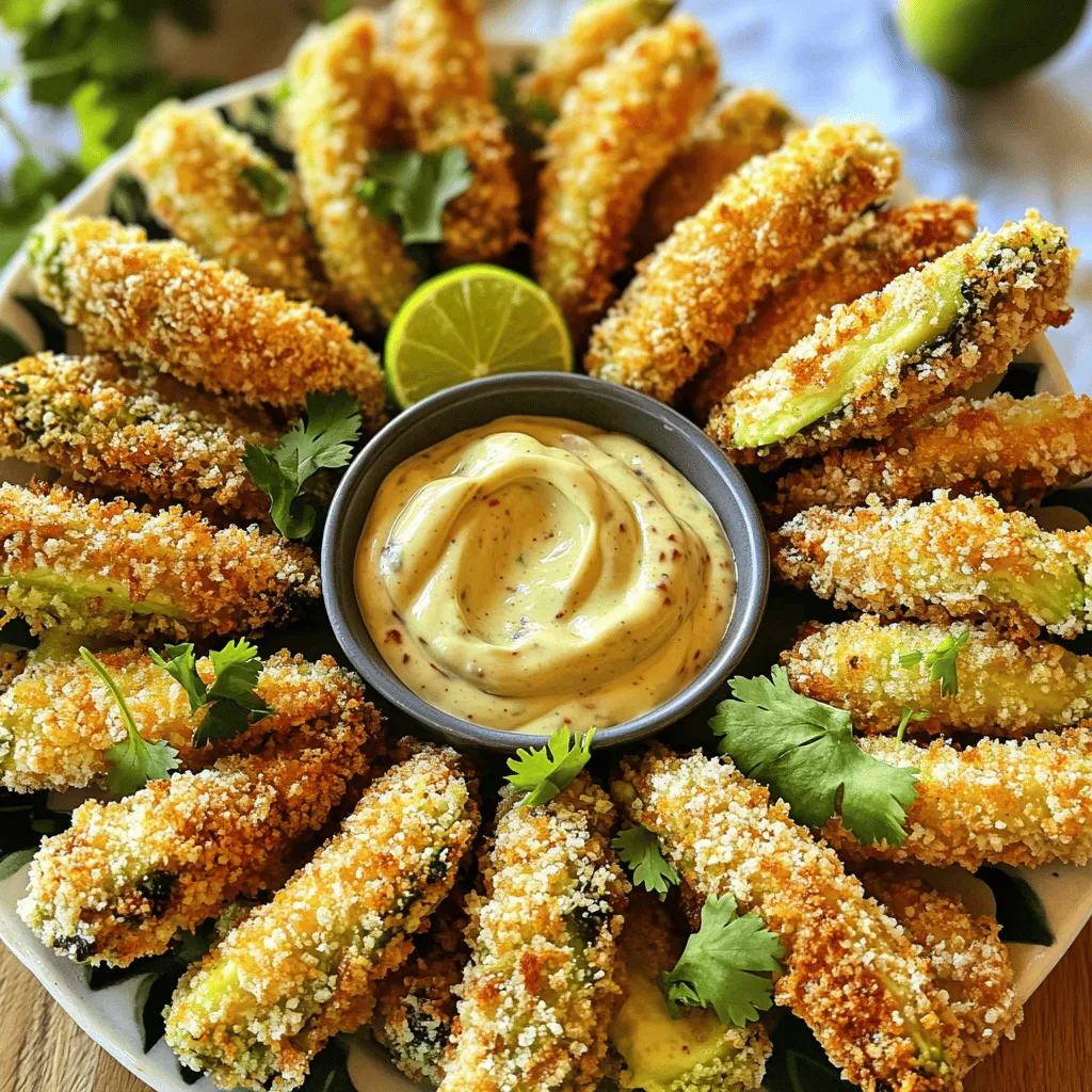 Air Fryer Avocado Fries with Chipotle Mayo Delight