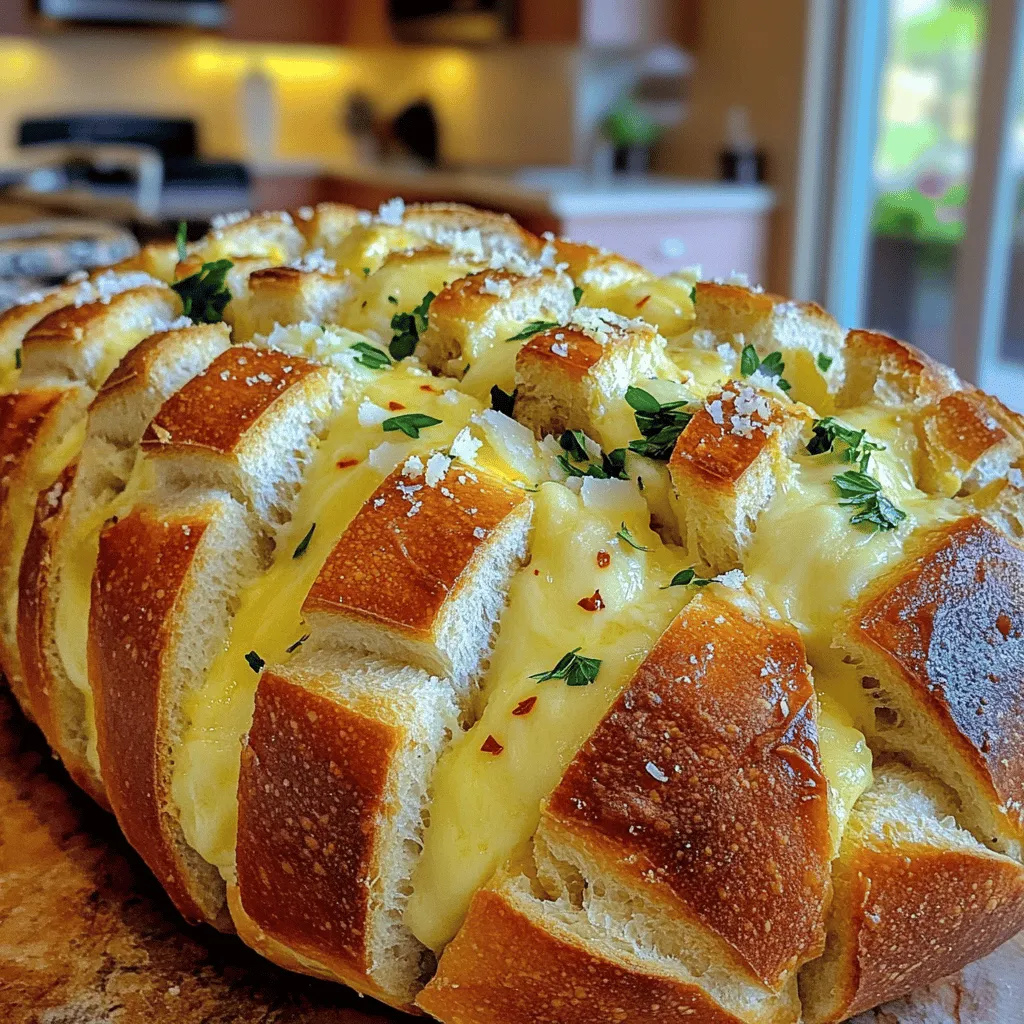 Cheesy Pull Apart Garlic Bread Irresistible Delight