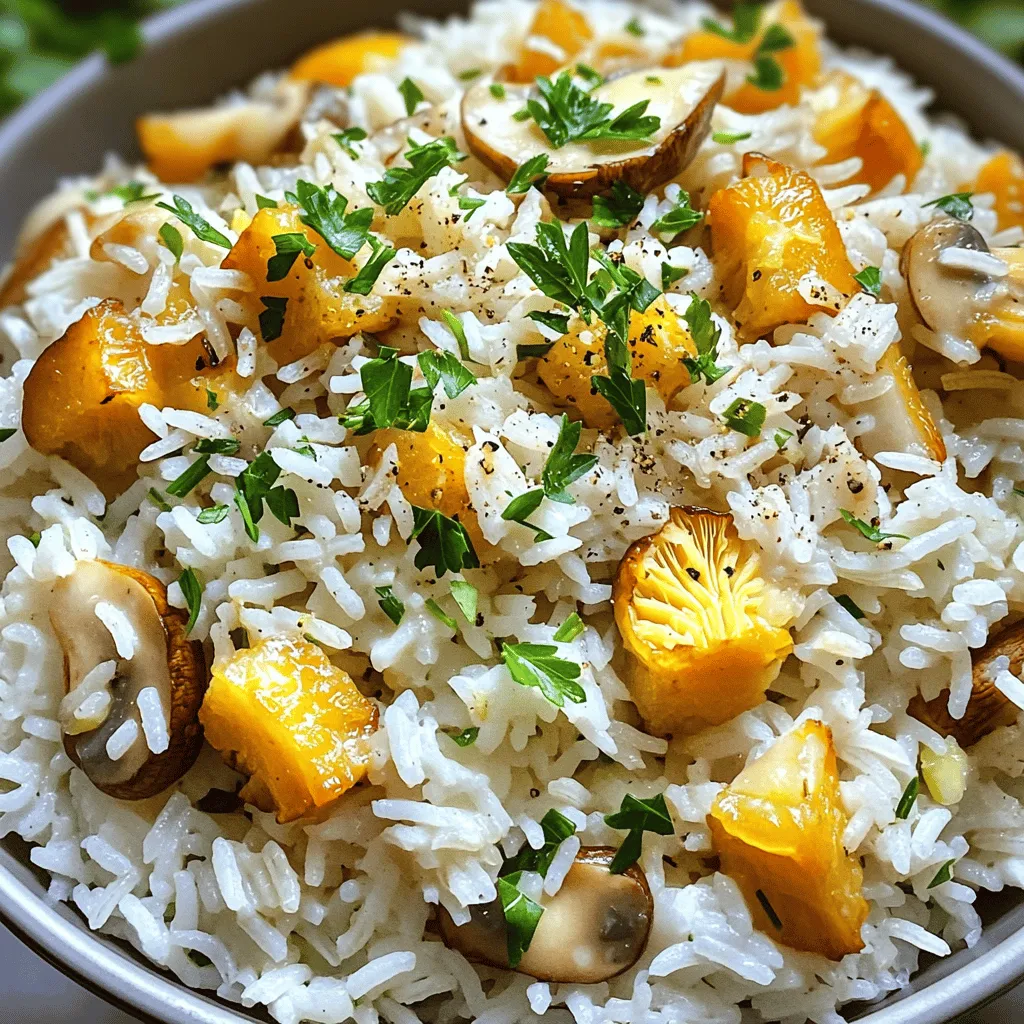Garlic Butter Mushroom Rice Easy and Flavorful Meal