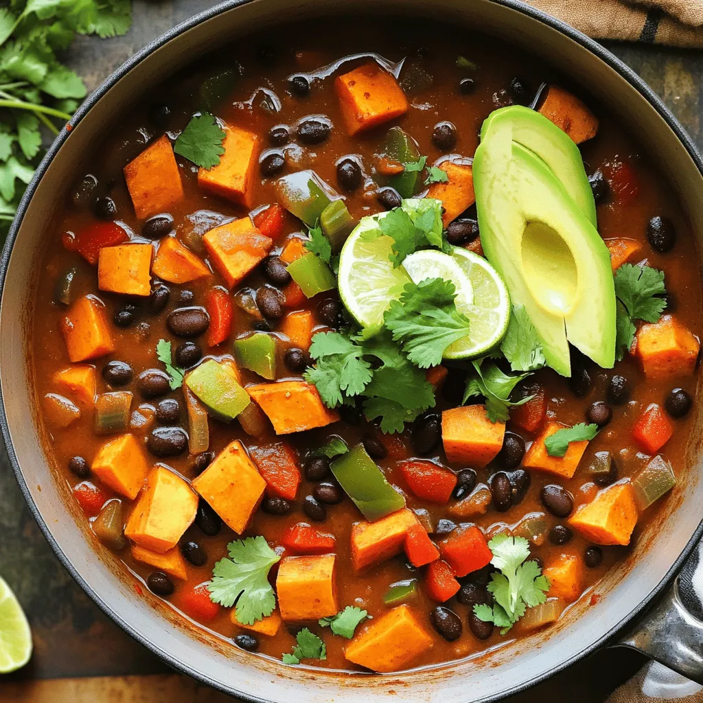 Sweet Potato Black Bean Chili Hearty and Flavorful Dish