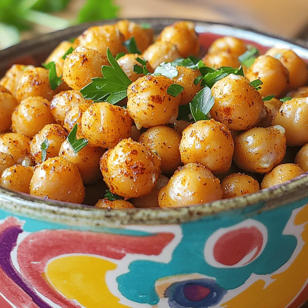Easy Roasted Chickpeas Crunchy and Healthy Snack
