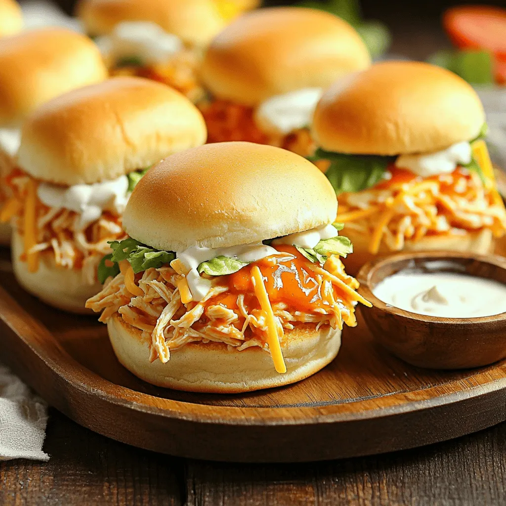 Buffalo Chicken Sliders Tasty and Easy Recipe