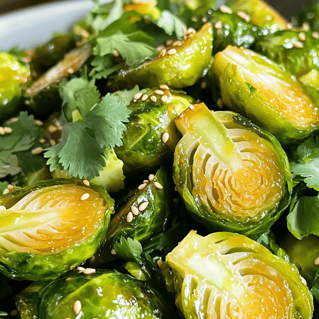 Ginger Soy Glazed Brussels Sprouts Flavorful Side Dish