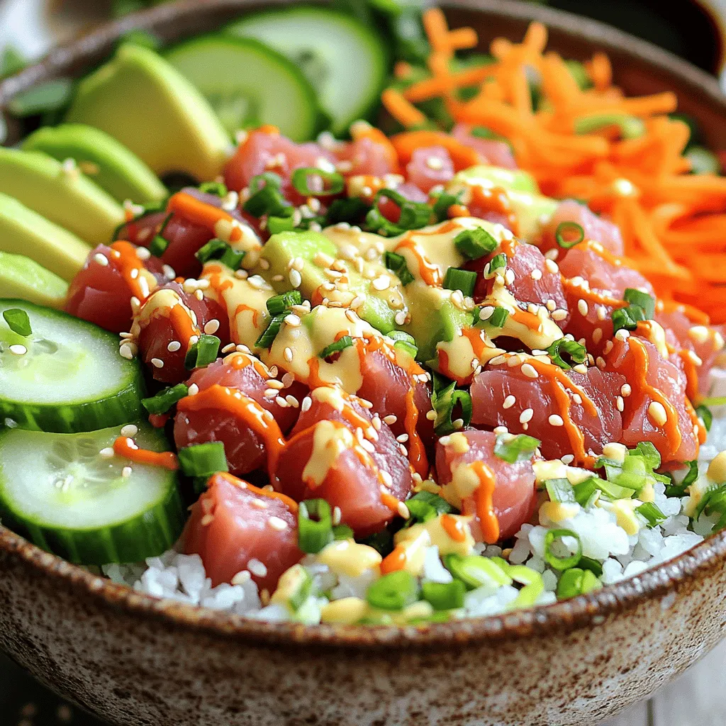 Spicy Tuna Sushi Bowls Simple and Flavorful Delight