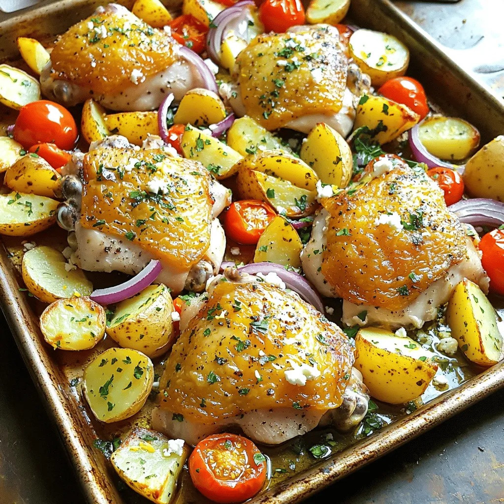 Sheet Pan Greek Chicken &#038; Potatoes Tasty Dinner