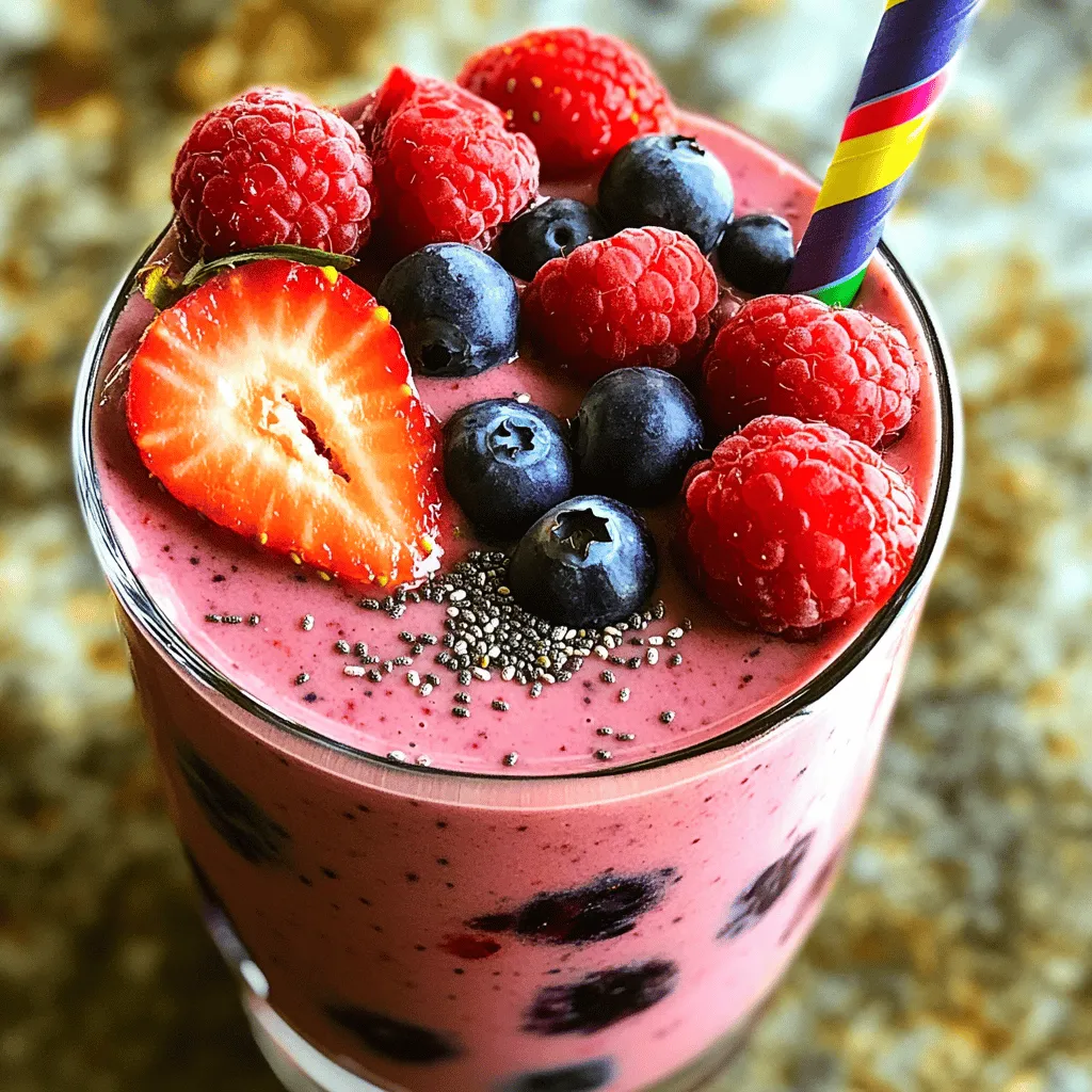 Banana Berry Protein Shake Tasty and Nutritious Sip