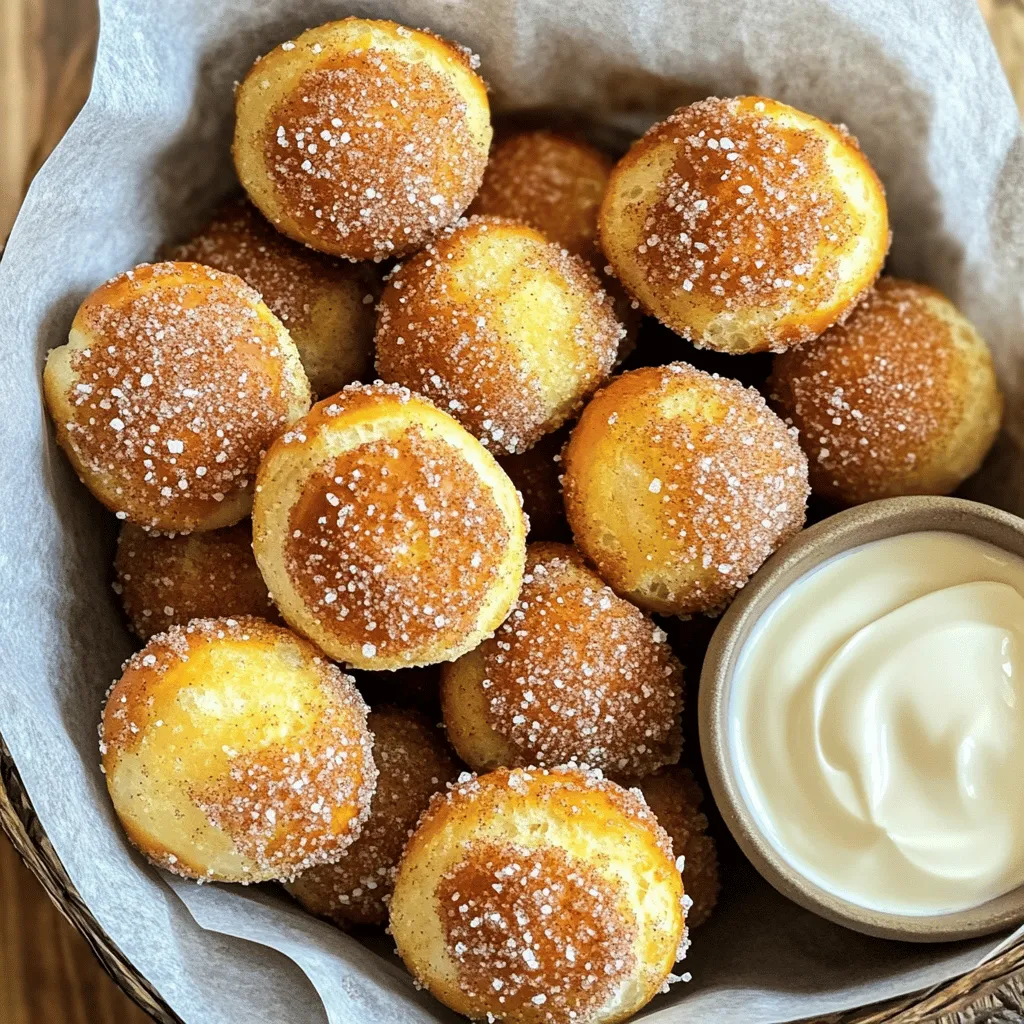 Air Fryer Cinnamon Sugar Pretzel Bites Delight